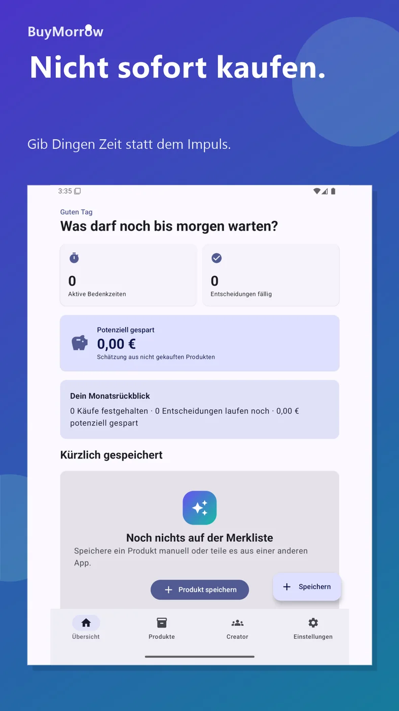 Originaler Google-Play-Screenshot von BuyMorrow