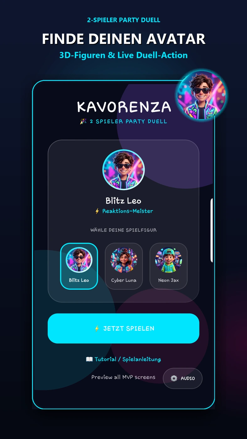 Originaler Google-Play-Screenshot von Kavorenza