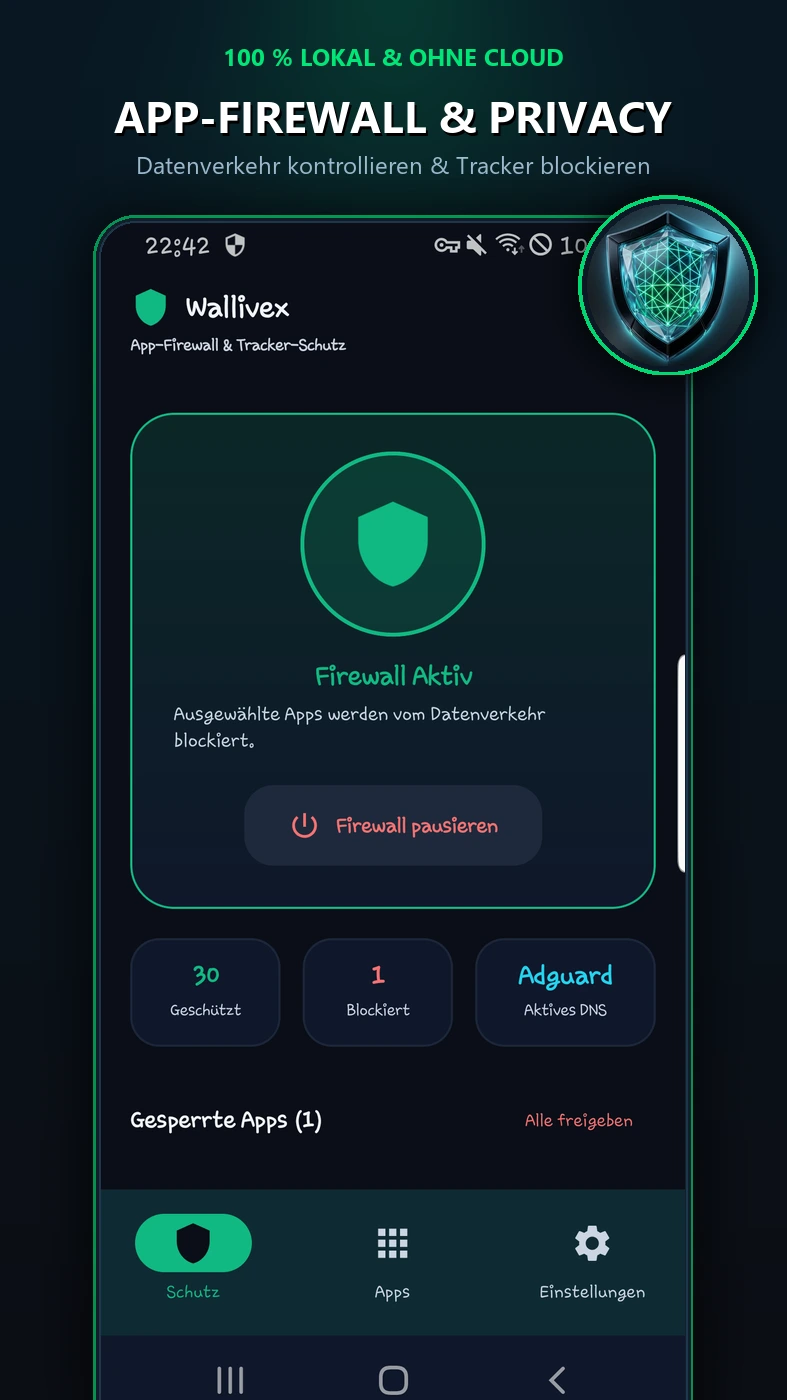 Originaler Google-Play-Screenshot von Wallivex